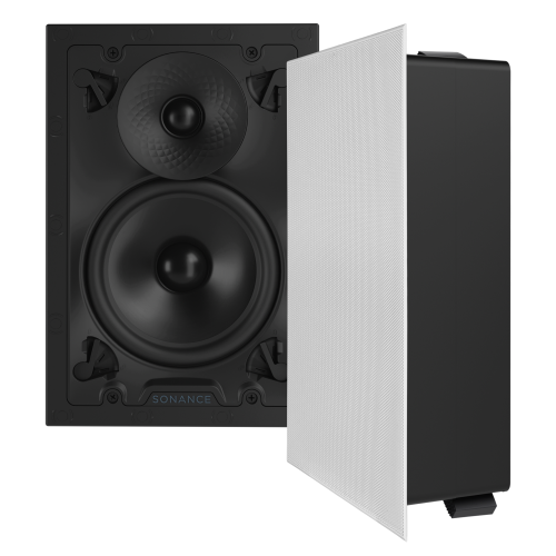VX62 6" RECTANGLE IN-WALL SPEAKER W/ WHITE MICRO TRIM